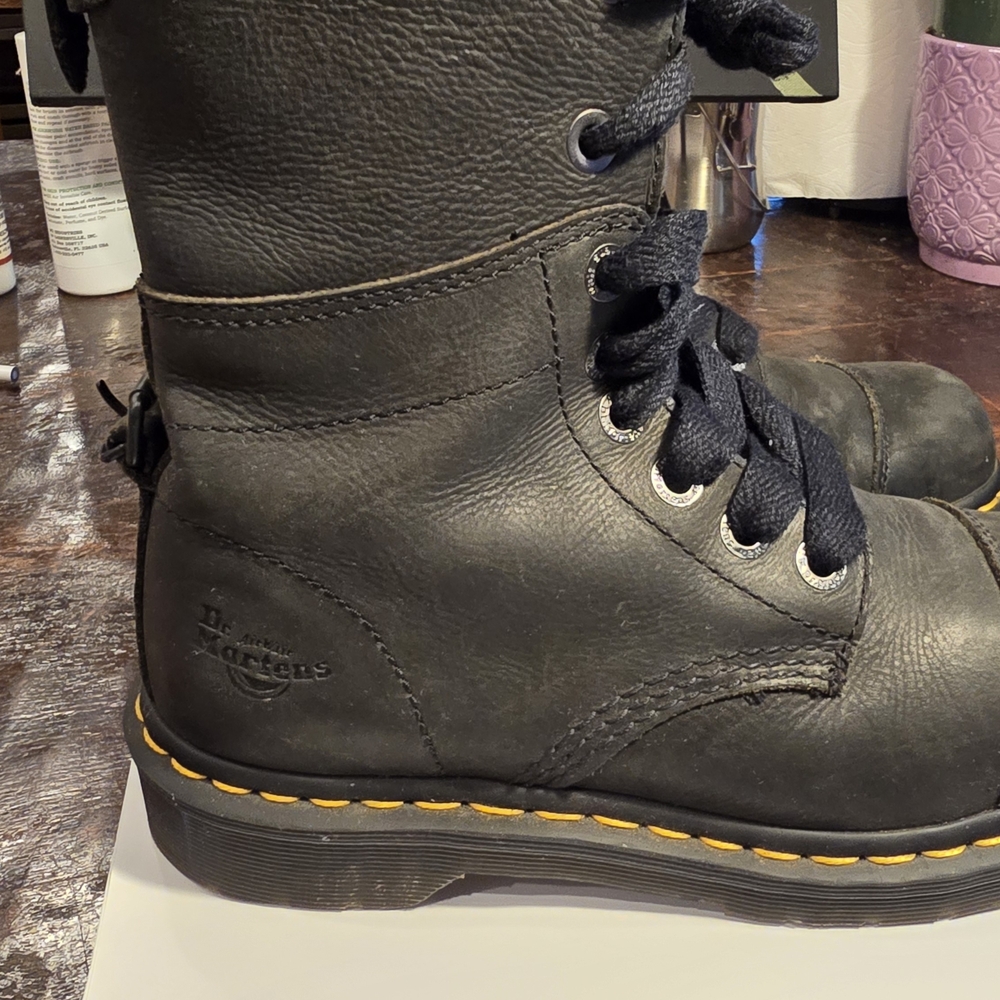 Dr. Martens Black Leather Boots